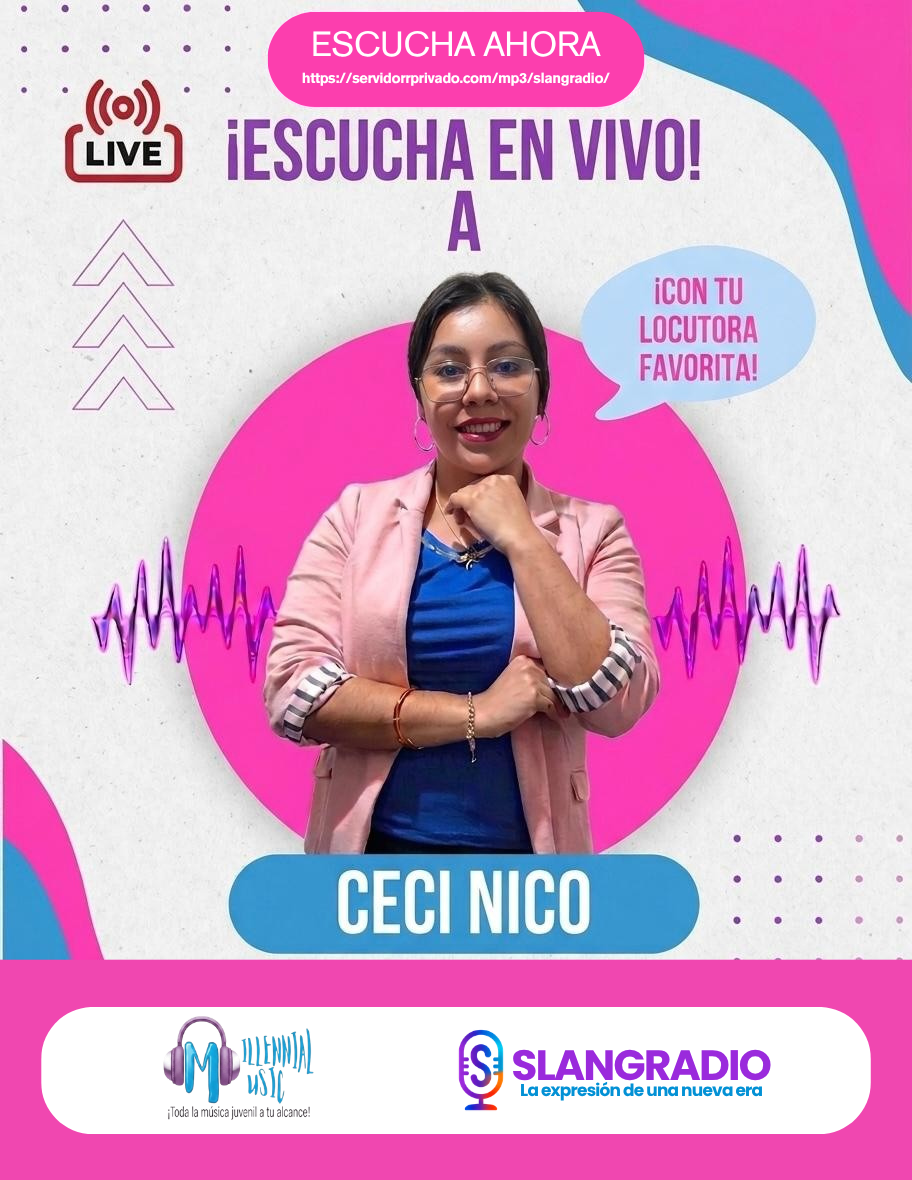 Promocional de Cecy Nico en SLANGRADIO